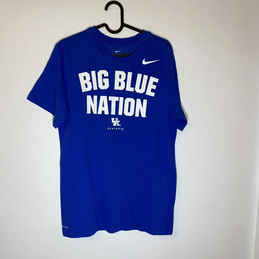 UK Kentucky Wildcats Nike Big Blue Nation Tee Mens‎ S Dri Fit Lightweight Soft